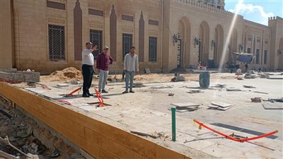 تطوير «ساحة المسجد الإبراهيمى» بدسوق كفر الشيخ 