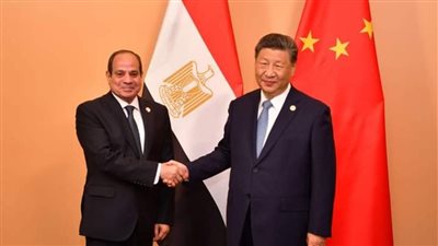 الرئيس السيسي يلتقي نظيره الصيني على هامش قمة تجمع البريكس