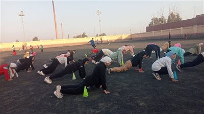 عروض رياضية وخطوات موسيقية بمراكز تدريب اللياقه البدنيه بكفر الشيخ