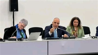 وزير الموارد المائية يشارك فى جلسة 