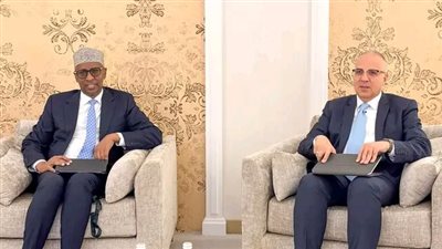 ضمن فعاليات مؤتمر COP16 بالرياض.. الدكتور سويلم يلتقى وزير المياه الصومالى
