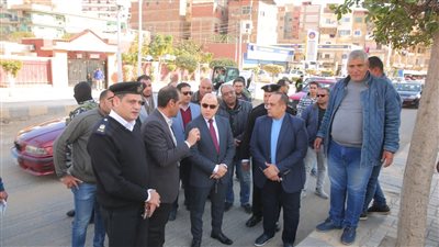 محافظ كفرالشيخ يتفقد أعمال الرصف بشارع الجيش
