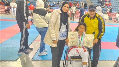 عبد الرحمن ابن كفرالشيخ  يحصد ذهبية بطولة الجمهورية فى الكاراتية لذوى الهمم