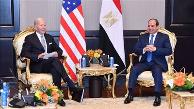 الرئيسان بايدن والسيسي  يناقشان مفاوضات وقف إطلاق النار فى غزة