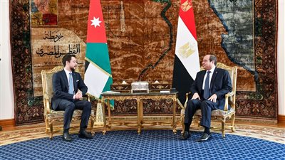 الرئيس السيسي وولي عهد الأردن يحذران من خطورة التصعيد في الضفة الغربية