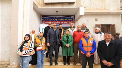 قافلة طبية توعوية شاملة  من جامعه كفر الشيخ لقرية دفرية