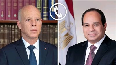 اتصال هاتفي بين السيسي وقيس سعيد لبحث التعاون الثنائي وتطورات الأوضاع الإقليمية