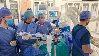 علاج ارتجاع شديد في الصمام الميترالي دون عملية قلب مفتوح بمستشفى العاصمة الادارية 