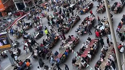على خطى إفطار المطرية.. الفيوم تحتفي بعيدها القومي بمائدة رمضانية ضخمة