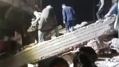 انتهاء عمليات الإنقاذ في عقار النخيلة المنهار.. 6 وفيات و4 مصابين