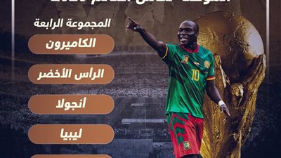 ترتيب مجموعة الكاميرون في تصفيات إفريقيا المؤهلة لكأس العالم 2026