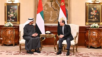 السيسي: تاريخ طويل من الأخوة بين مصر والإمارات يكلله التنسيق والتشاور المستمر