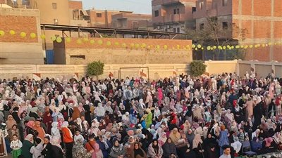 وسط أجواء مبهجة.. أهالي المنوفية يؤدون صلاة عيد الفطر المبارك