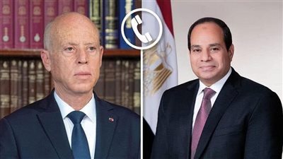 اتصال هاتفي بين الرئيس السيسي ونظيره التونسي لتبادل التهنئة بعيد الفطر المبارك
