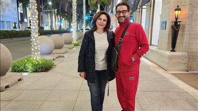 نحفانة وبتلمع.. صور جديدة لإلهام شاهين من كاليفورنيا تشعل السوشيال ميديا