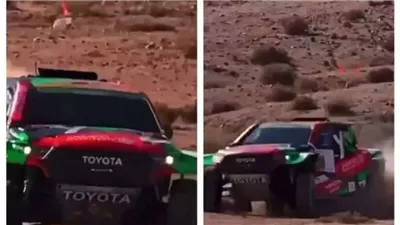 يزيد الراجحي ينجو من حادث مروّع خلال مشاركته في رالي باها الأردن