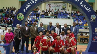 “بنها” بطلاً لمنافسات البطولة العربية لخماسيات كرة القدم بجامعة جنوب الوادى