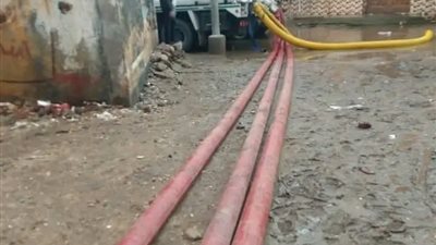 مياه دمياط: الانتهاء من سحب تراكمات الأمطار بقرية الوسطاني ورفع حالة الطوارئ القصوى