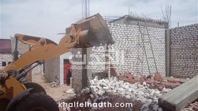 إزالة 16 حالة تعدٍ بنجع حمادي ضمن الموجة 26 لإزالة التعديات
