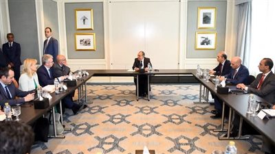 وزير الخارجية والهجرة يلتقى بأعضاء لجنة العلاقات مع دول المشرق بالبرلمان الأوروبى
