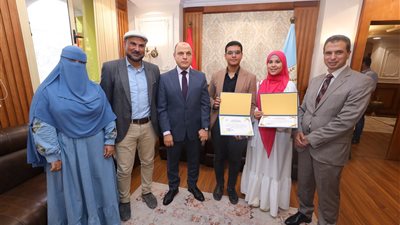  محافظ كفرالشيخ يُكرّم أبناء المحافظة الفائزين بالمركز الأول على مستوى الجمهورية في مسابقات التعليم