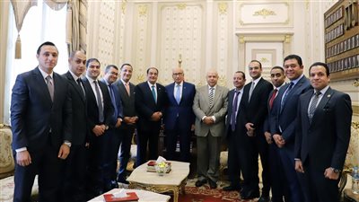 رئيس محكمة النقض يستقبل وفد قضاة الإسكندرية لتهنئته بمنصبه الجديد