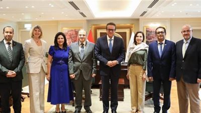 وزير الصحة يلتقي وفد 