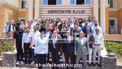 رئيس جامعة بني سويف الأهلية يلتقي أعضاء الجهاز الإداري الجدد الذين تم اختيارهم  ضمن المرحلة الأولي للعمل بالجامعة وفقاً للشروط المعلنة