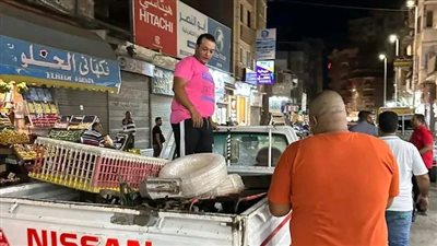 حملة مسائية مكبرة لرفع الإشغالات وإعادة الانضباط بعدة مناطق بدمياط