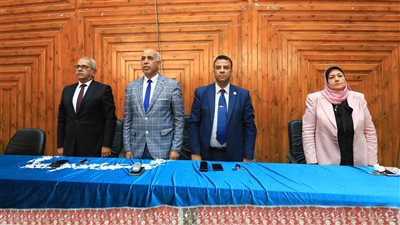 رئيس جامعة كفر الشيخ يشهد اللقاء التعريفي لطلاب برنامج الطب والجراحة 