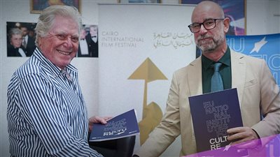 بالصور..اتفاقية تعاون مشتركة بين مهرجان القاهرة السينمائي الدولي واتحاد المعاهد الثقافية الوطنية الأوروبية 
