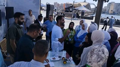 وفد هيئة تنشيط السياحة بالجيزة ومؤسسة حسنى صالح للأعمال الخيرية فى ضيافة مهرجان دمياط 