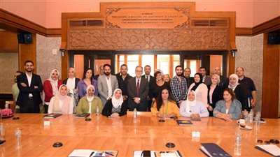 بالصور..دلال يفتح قلبه للصحفيين ويكشف خطط وجهود الجامعة الأمريكية لرعاية ودعم الطلاب