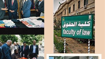 رئيس جامعة القاهرة يلتقي أساتذة وطلاب كلية الحقوق ويتابع أعمال التجديد والتحول الرقمي