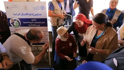 نائبة وزيرة التضامن الاجتماعي تتابع تنفيذ مشروع 