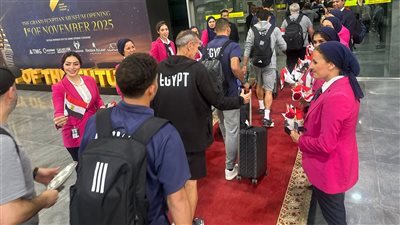 بعثة منتخب مصر تعود لمطار القاهرة بعد التأهل لكأس العالم