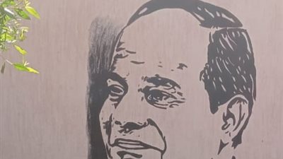 فنانون يبدعون في رسم جداريات مدرسة الثانوية بنات بقنا | صور 