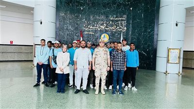 طلاب التربية العسكرية بجامعة كفر الشيخ  يتبرعون بالدم دعماً للمستشفى الجامعي