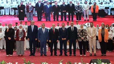 محافظ كفرالشيخ ومفتى الجمهورية ومحافظو الدقهلية والغربية والشرقية يشهدون احتفالية العيد القومي الـ69بالجامعه