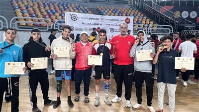 المشروع القومى للموهبة بكفر الشيخ يتصدر الترتيب العام لبطولة الجمهورية للمصارعة بسبعة ميداليات