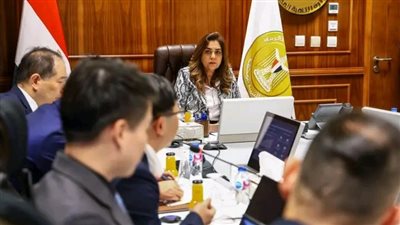 وزيرة التنمية المحلية تبحث مع وفد شركة 