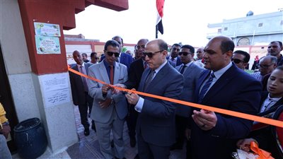 عبد المعطى  يفتتح أعمال تطوير مدرسة الشباسية الابتدائية المشتركة بدسوق
