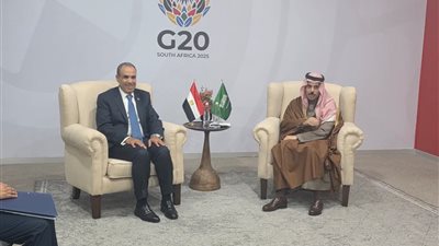  وزير الخارجية يلتقي بنظيره السعودي على هامش قمة العشرين بجوهانسبرج