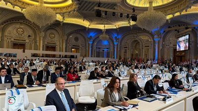 وزيرة التنمية المحلية تلقي بيان مصر أمام مؤتمر 