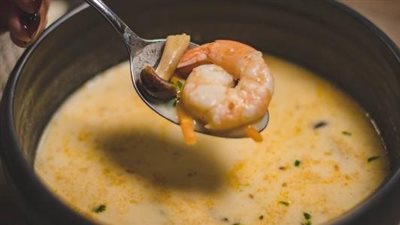 وصفة شوربة السي فود بالحليب 