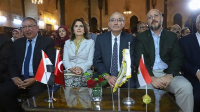 بالصور.. معرض مصري تركي في فن حسن الخط بالجمعية الجغرافية المصرية.
